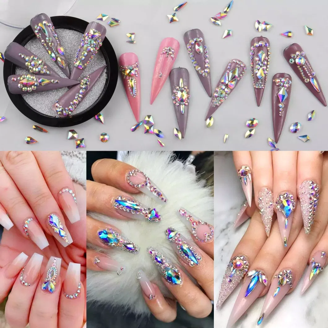 2088 Flatback Strass Non Hot Fix Bulk Crystal Large Rhinestone Nails Flat Back Ab Rhinestones